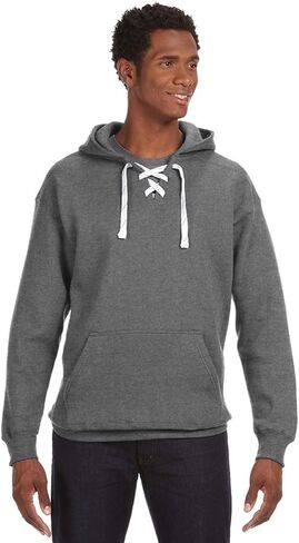 J. America Adult Sport Lace Hooded Sweatshirt in Kuwait