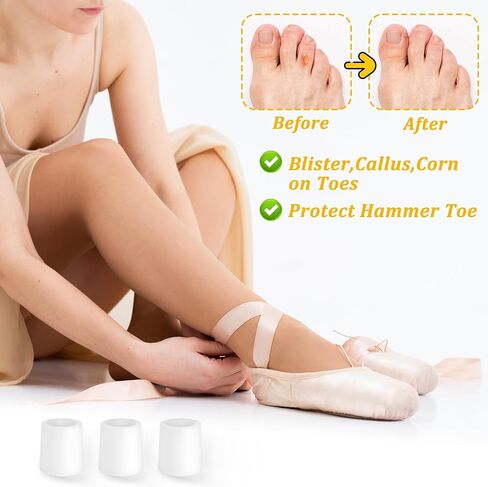 10 PCS SILICONE ENE FORMORTORS FINCY ENE SELEVERS حماة هلام ناعمة واقي من الهلام الصغيرة من أجل أصابع القدم الصغيرة والأصابع ، والبثور ، والكسيح ، وتقليل الاحتكاك ، وتخفيف الألم in Saudi Arabia