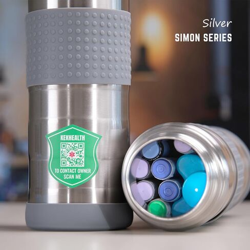 Simon 74H 5-7 Insulin Pens Cooler Travel Case Medication Cooler for Travel Medical Cooler Epipen Carry Case TSA Approved Medicine Diabetic Travel Cooler Ice Pack with QR Medical Tag in Saudi Arabia