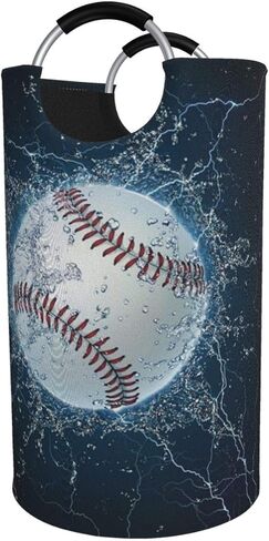 Dujiea 82l X-Large Laundry Basket Tall, Rose Unicorn Collapsible Laundry Hampers with Aluminium Handles Big Clothes Basket Kids Laundry Bin Round Storage Basket for Dorm Room in Kuwait