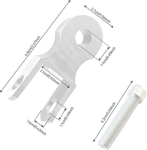 Windance M10 10mm Motorcycle Rear Shock Riser Absorber,1.5 inches (5cm) Height Extension Shock Absorber With Screws (Red) in Saudi Arabia