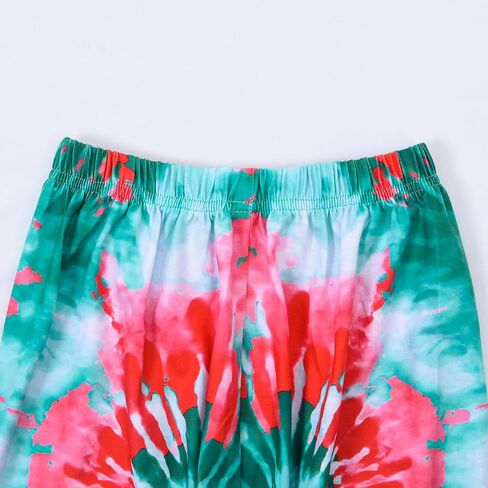 TIE صبغ ملابس دوامة مجموعات قميص وسروال شورت هبي 2 قطعة in Kuwait