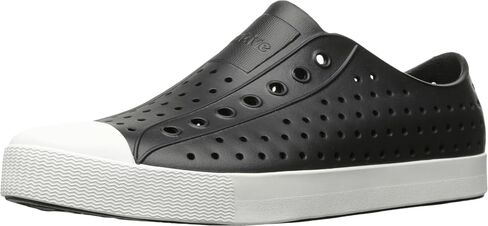 Native Shoes, Jefferson، حذاء رياضي خفيف الوزن للبالغين، Jiffy Black/Shell White، 10 M US للنساء/8 M US للرجال in Saudi Arabia