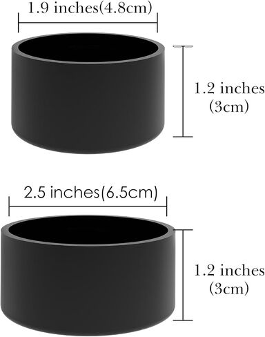 Linkidea Shave Gel Can Rust Holder, Silicone Rubber Shaving Foam Stand Compatible with Most of Shave Gel (M + L Size, 2 Pack) in Saudi Arabia