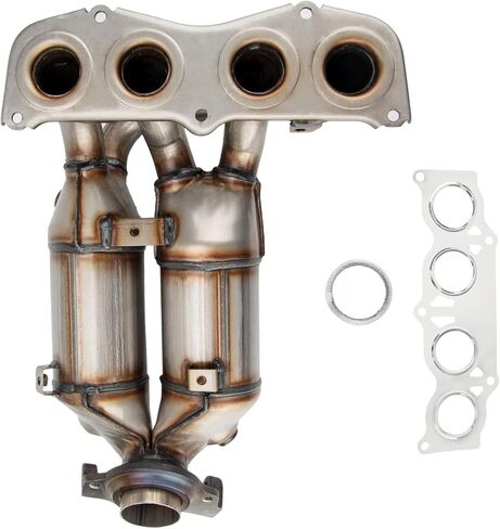 KAC Catalytic Converter Industrial Grade Stainless Steel w/Exhaust Manifold & Gasket Kit Replacement for 2001 2002 2003 R|A|V|4 2.0L Manifold Exhaust System OEM.No # 16385,17118-28020,1711828020,17139 in Saudi Arabia