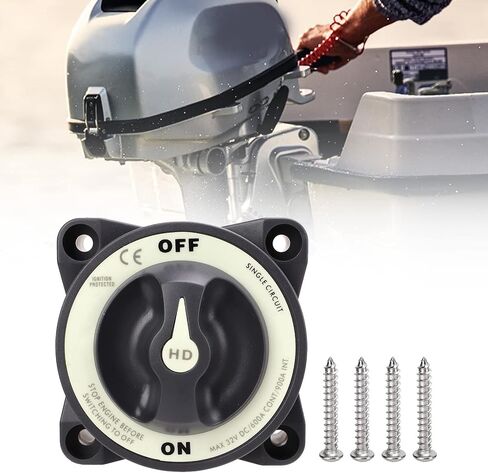 Interruptor 600a مفتاح بطارية البحر الأزرق ، محدد البطارية تبديل البطارية طاقة البطارية Itor S Marine Master Battery Switch 600a 32V دائرة واحدة في مفتاح Kill Kill Off Power للقارب البحري RV in Saudi Arabia