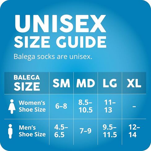 Balega Enduro Arch Support Performance Crew Athletic Running Socks for Men and Women (1 Pair), Black, Medium in Kuwait