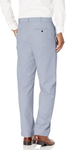 Savane Men's Flat Front Textured Linen Pants in Saudi Arabia