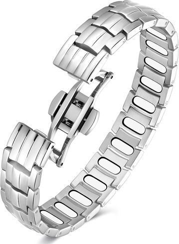 Feraco Magnetic Therapy Bracelet for Men - 5X Strength Titanium Steel Bracelet with 3800 Gauss Magnets in Saudi Arabia