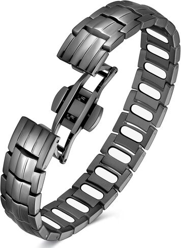 Feraco Magnetic Therapy Bracelet for Men - 5X Strength Titanium Steel Bracelet with 3800 Gauss Magnets in Saudi Arabia