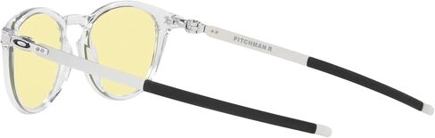 Oakley Men's OO9439 Pitchman R Round Sunglasses, Satin Black/Prizm Grey Gradient, 50 mm in Kuwait