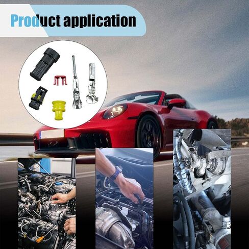 20 Kits 2 Pin Electrical Wire Connectors, Waterproof Male Female Terminal 2 Way Wire Connector Plug Kit, Automotive Electrical Connectors for Motorcycle Car Truck Boat Marine (2 pin) in Saudi Arabia