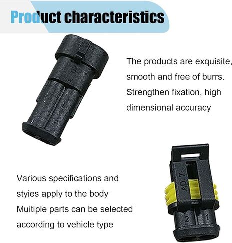 20 Kits 2 Pin Electrical Wire Connectors, Waterproof Male Female Terminal 2 Way Wire Connector Plug Kit, Automotive Electrical Connectors for Motorcycle Car Truck Boat Marine (2 pin) in Saudi Arabia