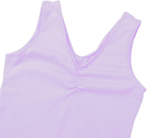 TiaoBug Kids Girls Ballet Tutu Dress Dancewear Camisole Leotards with Mesh Wrap Skirt Lyrical Dance Dress Outfits in Kuwait