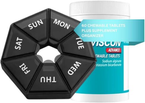 Mint Flavour Chewable Tablets, 60 Count, with Supplement Organizer – Refreshing Mint Taste in Saudi Arabia