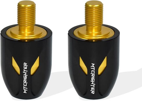 Solid Handlebar Bar Ends Cap Compatible with Suzuki GSX-8R GSX-8S 2023-2025/ GSX-R1000 GSXR1000R 2017-2025/ GSX-R1300 HAYABUSA 2021-2025, CNC Aluminum Alloy Made (Black) in Saudi Arabia