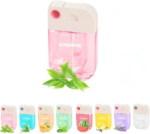 4 Pcs Hydrating Hand Sanitizer Spray, 4 Scents, 5.2 FL. OZ. Portable Sanitizer Spray for Travel Size, 500-Sprays Each Multi-Flavor (4Pcs.) in Saudi Arabia