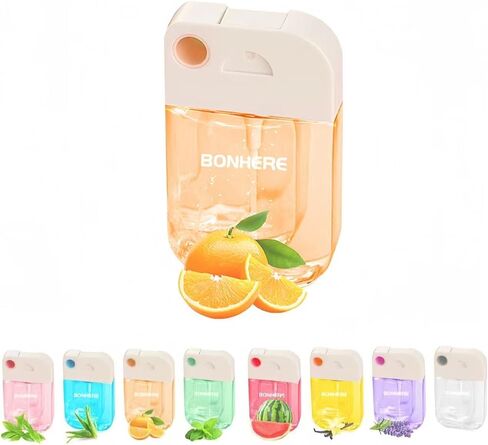 4 Pcs Hydrating Hand Sanitizer Spray, 4 Scents, 5.2 FL. OZ. Portable Sanitizer Spray for Travel Size, 500-Sprays Each Multi-Flavor (4Pcs.) in Saudi Arabia