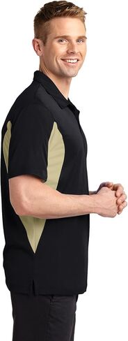 SPORT-TEK Men's Side Blocked Micropique Sport Wick Polo in Saudi Arabia