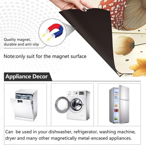Kigai Happy Halloween Pumpkin Dishwasher Magnet Cover, Kitchen Dish Washer Door Panel Magnetic Sticker Home Appliances Decorative Stickers for Home Kitchen Farmhouse Decor, 23 W x 26 H Inch in Saudi Arabia