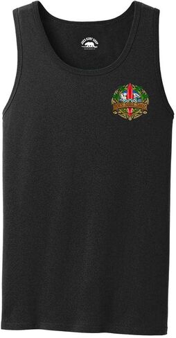 Joe's Surf Shop Mens Graphic Logo Collection Heavyweight Cotton Tank Tops-S-4XL in Kuwait