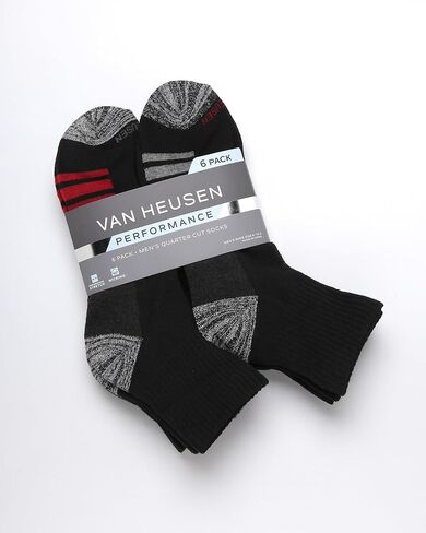 Van Heusen Men's Athletic Quarter Cut Socks (6 Pack) in Kuwait