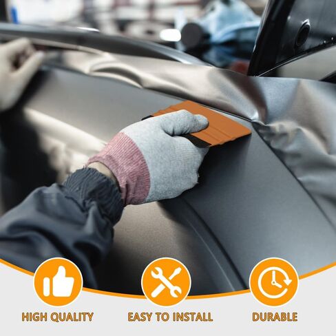 10pcs Vinyl Squeegee Felt Edge Squeegee, 4 Inch Felt Squeegee Applicator Tool Scraper Tool with Soft Felt Cloth Universal for Car Vinyl Wrap, Window Tint, Wallpaper, Decal Sticker (White) in Saudi Arabia