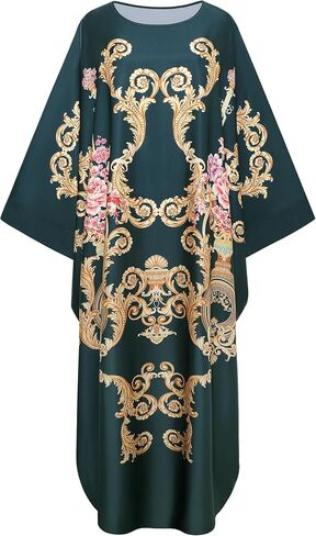 Prodesign Kaftan Dresses for Women - V -neck batwing caftans caftans Robe Retbe Retbe Up Loungewear Bathrobe for Daily in Kuwait