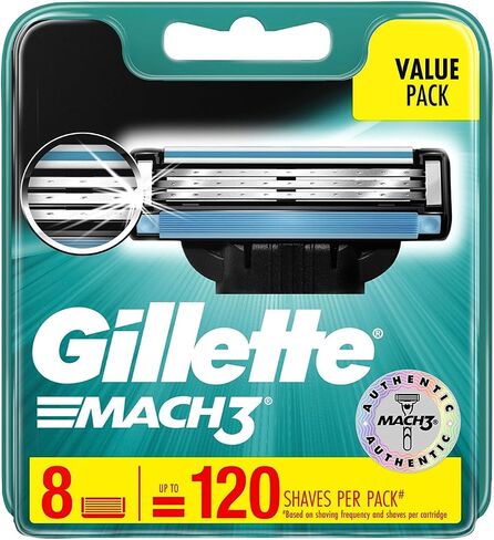 Gillette Mach 3 Razor Refill Cartridges 8 Count in Saudi Arabia