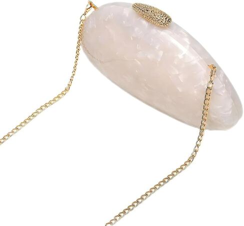 Women Acrylic Clutch for Women Evening Handbag Lipstick Bag for Wedding Play Prom Cocktail Cocktail Semi-Round in Kuwait