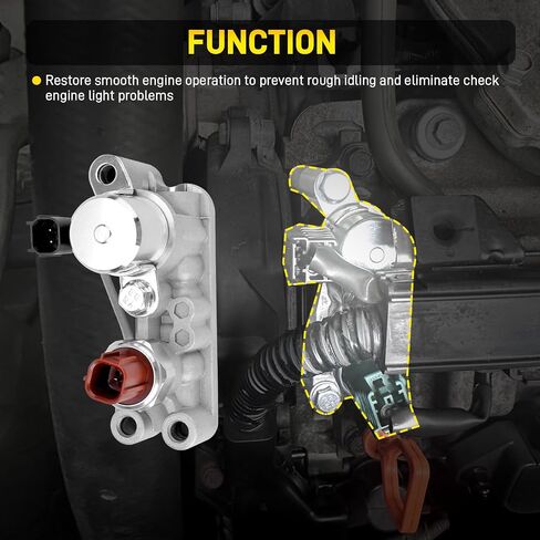 Variable Valve Timing Solenoid Compatible with Honda Acura 2008-2017 Odyssey, 2009-2015 Pilot, 2008-2012 Accord, 2010-2011 Accord Crosstour, 2012 Crosstour, 2013-2015 RDX 3.5L V6 Replace#918-056 in Saudi Arabia