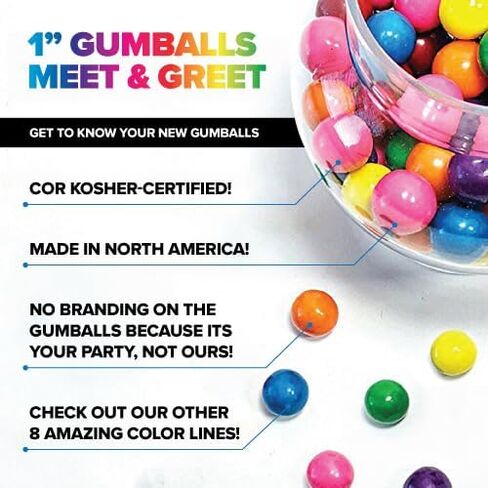 Candy Envy - Shimmer Rose Gold 1 Inch Gumballs - 2lb Bag - Approximately 113 Gumballs Per Bag - North American Made & Kosher Certified in Saudi Arabia