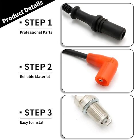 4012889 Ignition Coil Wire Cap and Spark Plug, Replacement for Polaris RZR 800 RZR 4 800 RZR S 800 Ranger Crew 800 2011-2014 Ranger 800 2011-2017, Replaces 3021671 in Saudi Arabia