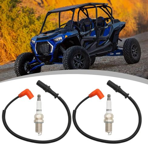 4012889 Ignition Coil Wire Cap and Spark Plug, Replacement for Polaris RZR 800 RZR 4 800 RZR S 800 Ranger Crew 800 2011-2014 Ranger 800 2011-2017, Replaces 3021671 in Saudi Arabia