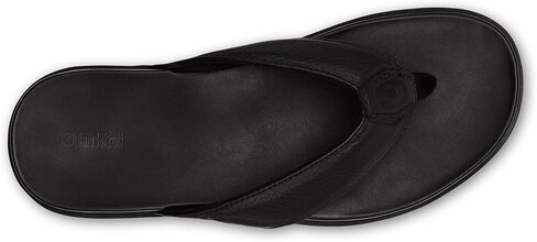 OLUKAI Olali Men's Leather Sandals, Versatile & Comfortable Flip Flops, Soft & Durable Material, Arch Support & All-Day Wear in Saudi Arabia
