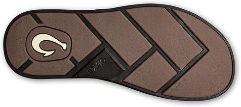 OLUKAI Olali Men's Leather Sandals, Versatile & Comfortable Flip Flops, Soft & Durable Material, Arch Support & All-Day Wear in Saudi Arabia