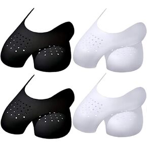 4 Pairs Shoe Creases Protector, Prevent Sneaker Shoes Crease Protector for Men's 7-12 Women's 5-9