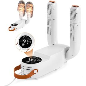 Qonmpcvu Boot Dryer for Work Boots,Portable Glove Dryer & Boot Warmer,Shoe Dryer and Deodorizer,Intelligent Timer,180° Adjustable Dry Rack,Telescopic Rack Folding Design for Ski Boots, Glove, Helmet in Kuwait