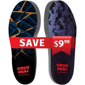Cruvheal Work Orthotic Insoles and Work Comfort Orthotic Insoles