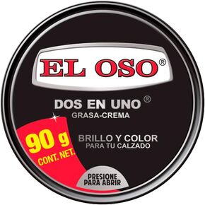El Oso - Two in One Shoe Cream and Polish 3.17oz Black Color