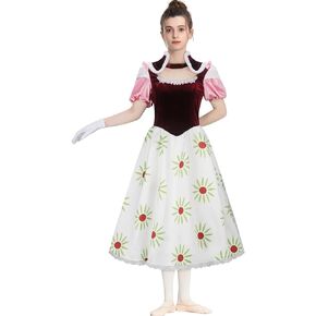 Women Haunted Mansion Costume Girls Tightrope Walker Cosplay Costume Sally Slater Dress for Halloween
