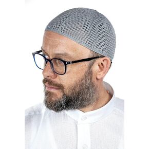 Turkish Muslim Premium Knitting Kufi Hats for Men, Taqiya, Takke, Peci, Islamic Caps, Islamic Gifts, Standart Size