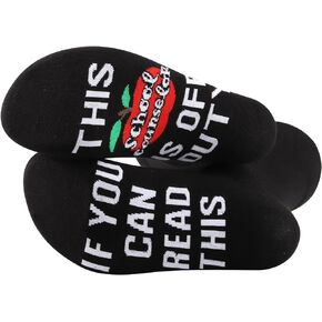 CENWA 1 Pairs School Counselor Gifts This School Counselor Is Off Duty Socks Gift for Teacher Guidance Socks