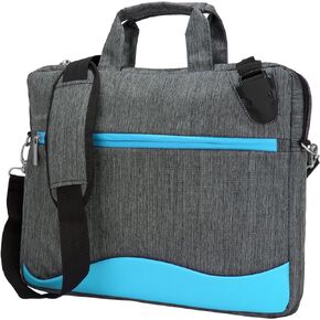 Vangoddy Wave Anti-Theft Slim Laptop Messenger Shoulder Bag 17.3 17 inch (Black)