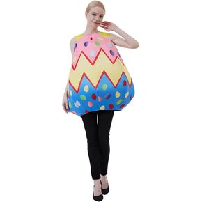 Megartico Easter Women Eggs Costumes for Adult Cute Men Easter Party Suit Special Eggs