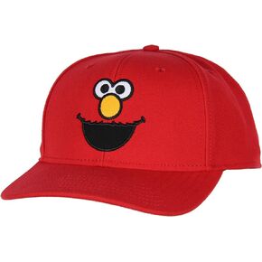 Sesame Street Adult Elmo Face Embroidered Design Snapback Baseball Cap Hat OSFM