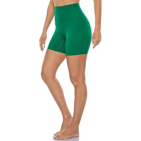 Lavento Women's Biker Shorts 5" - No Front Seam Active Yoga Gym Workout Shorts