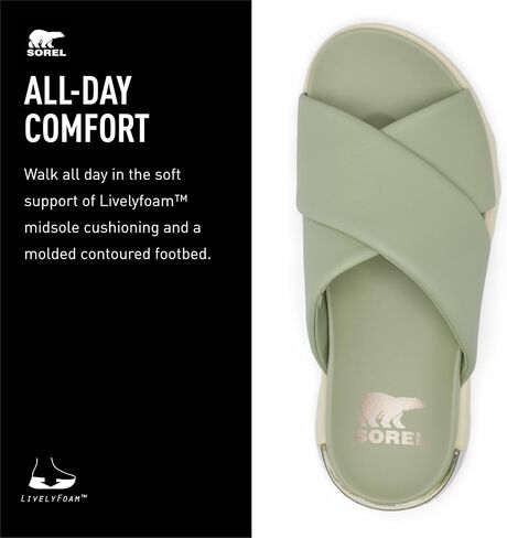 Sorel Women's Viibe Crisscross Slide Sandals in Kuwait