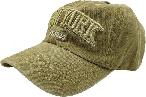 New York Baseball Cap Cotton Low Profile Distressed Adjustable Dad Hat Vintage Washed Trucker Hats for Men Women Teens Kids in Saudi Arabia