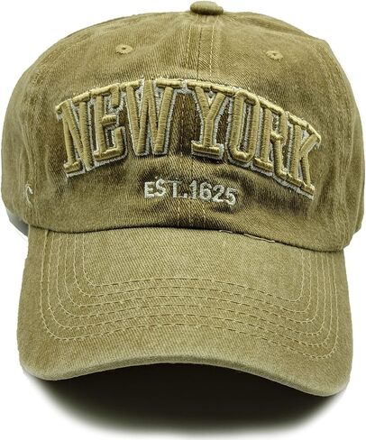 New York Baseball Cap Cotton Low Profile Distressed Adjustable Dad Hat Vintage Washed Trucker Hats for Men Women Teens Kids in Saudi Arabia